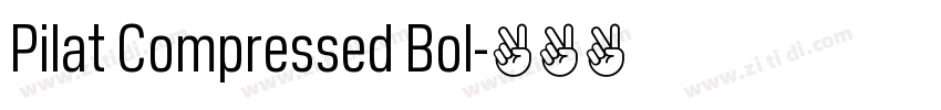 Pilat Compressed Bol字体转换